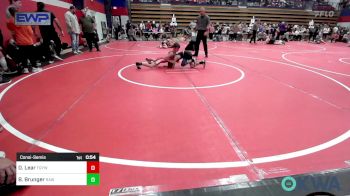 67 lbs Consolation - Drake Lear, Fort Gibson Youth Wrestling vs Brantley Brunger, Raw Wrestling Club