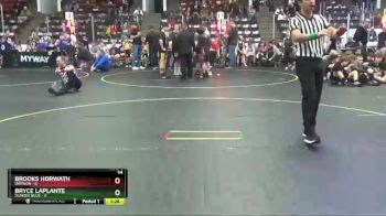 54 lbs Semis & 1st Wrestleback (8 Team) - Bryce LaPlante, Dundee Blue vs Brooks Horwath, Davison