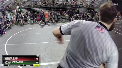 120 lbs Round 5 (6 Team) - Xander Smith, Oklahoma Elite vs Lyman Nau Rarick, Utah