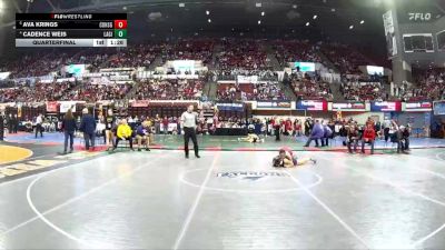 G - 130 lbs Quarterfinal - Ava Krings, Conrad Girls vs Cadence Weis, Laurel Girls