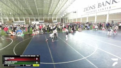 75 lbs Cons. Round 5 - Nixx Park, JWC vs Mason Huitt, Badlands Elite