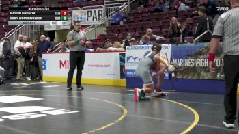 114 lbs Consi 1 - Mason Gregor, Cathedral Prep vs Cody Householder, Brookville