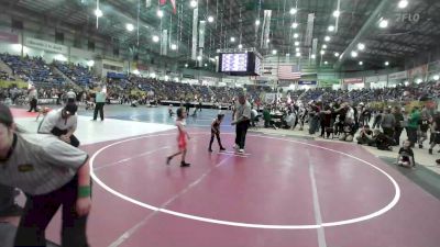 43 lbs Consi Of 16 #2 - Wesley Alstatt, Team Grand Valley Elite vs Natalia Morales, Duran Elite