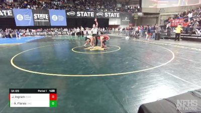 3A 120 lbs Semifinal - Andrew Flores, Lincoln (Tacoma) vs Jeison Ingram, Ferris