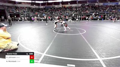 110 lbs Quarterfinal - Hunter Johnson, Dakota Boyz vs A-tsi-la `g` Mcintosh, Team Oklahoma