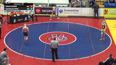 110 lbs Consi Of 16 #1 - Brian Corbin, Wilkes Barre vs Nicholas Pifer, Kiski