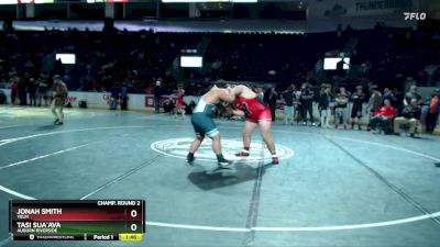 285 lbs Champ. Round 2 - Tasi Sua`Ava, Auburn Riverside vs Jonah Smith, Yelm