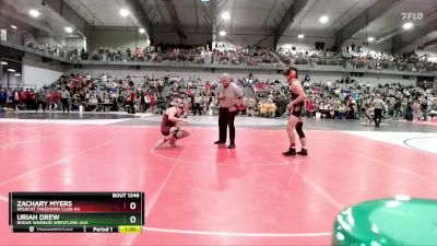 165 lbs Quarterfinal - Uriah Drew, Rogue Warrior Wrestling-AAA vs Zachary Myers, Wildcat Takedown Club-AA 