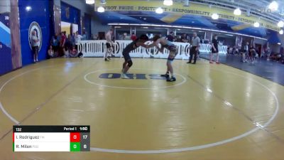 132 lbs Round 6 (8 Team) - Izak Rodriguez, Funky Monkey vs Rylan Milan, Panhandle Gator Dogs