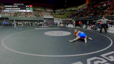 144 lbs Round Of 16 - Nathaniel Lopez, Mt Whitney vs Zander Schaefer, Clovis