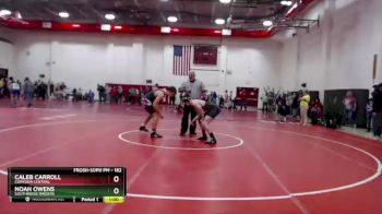 182 lbs Cons. Round 2 - Caleb Carroll, Corydon Central vs Noah Owens, Southridge Raiders