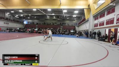 190 lbs Champ. Round 2 - Emilio Bojorquez, Yuma Catholic vs Dante Curtis, Ganado