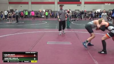 90 lbs Champ. Round 1 - Sawyer Walls, Panther Wrestling Club vs Caleb Hott, Skull & Crossbones Wrestling C