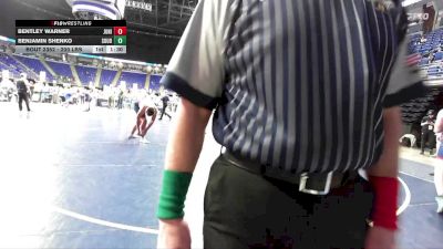 200 lbs 7th Place - Bentley Warner, Juniata vs Benjamin Shenko, Souderton