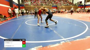 119 lbs Quarterfinal - Rayden Miller, Raw Wrestling Club vs Judah Francis, Dark Cloud Wrestling Club