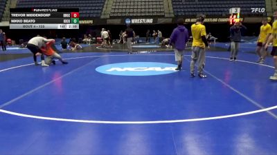 125 lbs Prelim - Trevor Middendorf, SUNY Brockport vs Nikko Beato, Coast Guard