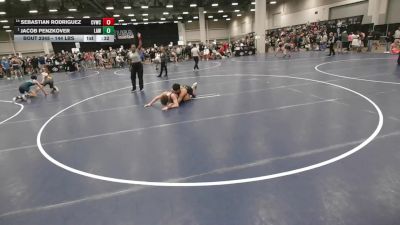 144 lbs 5th Place Match - Jacob Penzkover, LaCrosse Area Wrestlers vs Sebastian Rodriguez, Coachella Valley Wrestling Club