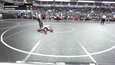 105.6-114.9 lbs Quarterfinal - Lahna Passmore, Chase County Wrestling Club vs Paezlie Kerr, F-5 Grappling