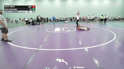 90 lbs Rr Rnd 1 - Billy Smith, All American Wrestling Club Blue - EL vs Max Shnyder, Buffalo Valley-Black - EL