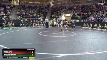 150 lbs Consolation Wb - Easton Krall, Wapsie Valley vs Cody Cox, Lake Mills