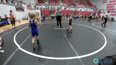 46 lbs Consi Of 16 #2 - Baker Johns, Perry Wrestling Academy vs Beau Blasingame, Choctaw Ironman Youth Wrestling