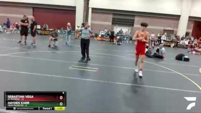 130 lbs Round 4 (6 Team) - Hayden Karr, Team Palmetto vs Sebastian Vega, KY Extreme