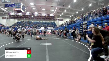 75 lbs Quarterfinal - Jordan Hardgrave, Piedmont vs Corbin Wilson, Tecumseh Youth Wrestling