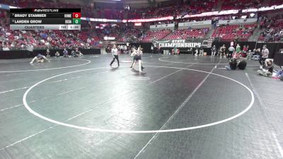 190 lbs Quarters - Brady Stammer, Homestead vs Landen Grow, Beaver Dam