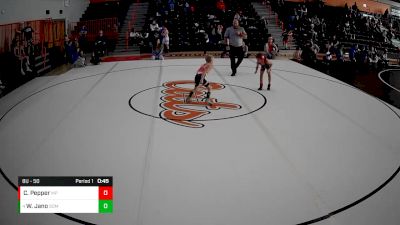 8U - 50 lbs Round 1 - Waylon Jano, Somerset vs Cade Pepper, Mt. Pleasant