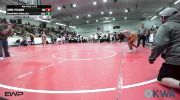 155 lbs Consolation - Zane Frazier, Tahlequah Wrestling Club vs Memphis Shelley, Hornet Wrestling Club