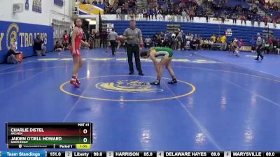 105 lbs Cons. Round 2 - Jaiden O`dell Howard, NORTHMONT vs Charlie Distel, ARCADIA