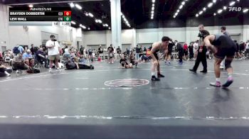 138 lbs Round 2 (6 Team) - Brayden Dobbertin, C2X Academy vs Levi Wall, Circle Training Center