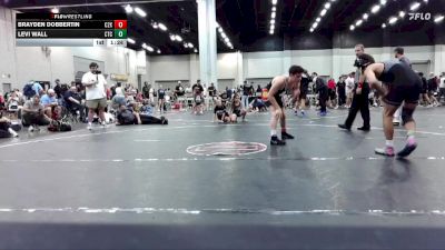 138 lbs Round 2 (6 Team) - Brayden Dobbertin, C2X Academy vs Levi Wall, Circle Training Center