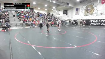 144 lbs Champ. Round 2 - Jason Vargas, Estancia vs Joshua Sim, Lutheran/Orange