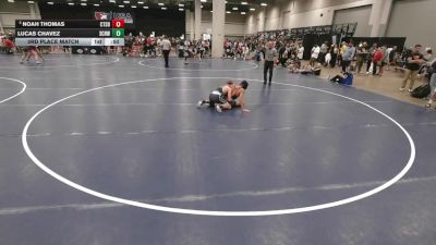 105 lbs 3rd Place Match - Noah Thomas, Collum Trained School Of Wrestling vs Lucas Chavez, Steel City Reloaded Wrestling Club