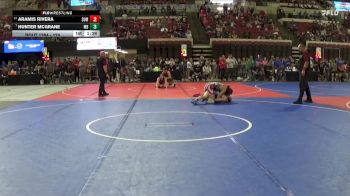120 lbs Semifinal - Aramis Rivera, Montana Disciples vs Hunter McGrane, Mandan Braves