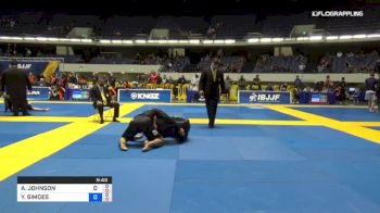 AARON JOHNSON vs YURI SIMOES 2018 World IBJJF Jiu-Jitsu No-Gi Championship