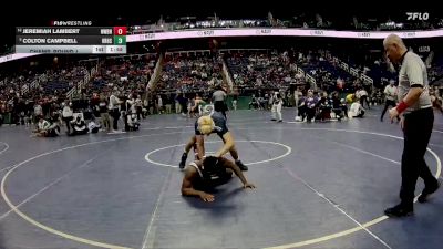 4A 175 lbs Champ. Round 1 - Colton Campbell, Hickory Ridge High School vs Jeremiah Lambert, New Bern