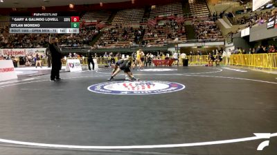 Open Men - 70 lbs Champ. Round 2 - Gary A Galindo Lovell, South San Francisco Gator WC vs Dylan Moreno