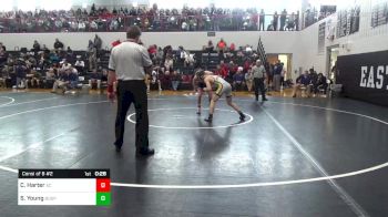 132 lbs Consi Of 8 #2 - Cael Harter, Annville Cleona vs Sawyer Young, Boiling Springs