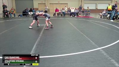 68 lbs Cons. Semi - Strafford Stevens, Level Up vs Cam Crawford, Dehart Wrestling Academy