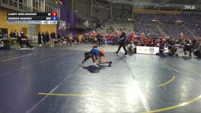 103 lbs Semis & 3rd Wb (16 Team) - Lainey Shelangoski, Wartburg vs Genesis Ramirez, Aurora