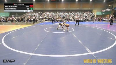 55 lbs Round Of 32 - Matthew Hatch, Rising Sun Wrestling Club vs Derek Jimenez, The Valley Wrestling Club