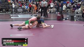 120 lbs Round 2 - Colt Boyles, Burlington Notre Dame vs Preston Beyer, Osage