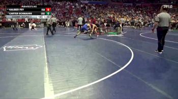 2A-132 lbs Champ. Round 2 - Carter Schmauss, Crestwood, Cresco vs Kaliber Fry, PCM, Monroe
