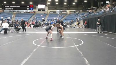 138 lbs Cons. Semi - Anna Vogt, Oklahoma City University vs Dorie Richardson, Central Methodist University