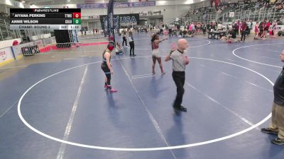 Junior Girls - 135 lbs Champ. Round 2 - Samarrah Swanigan, Indiana vs Brooklyn Whited, Southeast Ohio Wrestling Club