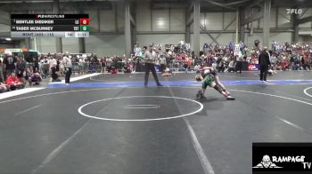 110 lbs Champ. Round 1 - Bentlee Diediker, Linn County vs Taber McBurney, Topeka Blue Thunder