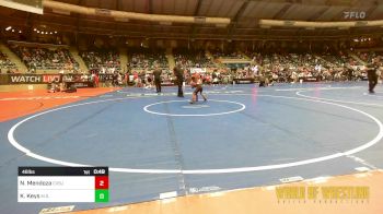 46 lbs Quarterfinal - Nixon Mendoza, CVBJJ vs Kyan Keys, MilLard South Wrestling Club