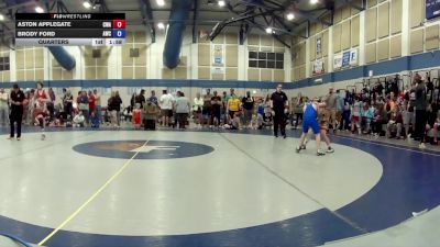 10U Boys FS - 93 lbs Quarters - Aston Applegate, Contenders Wrestling Academy vs Brody Ford, Avon Wrestling Club